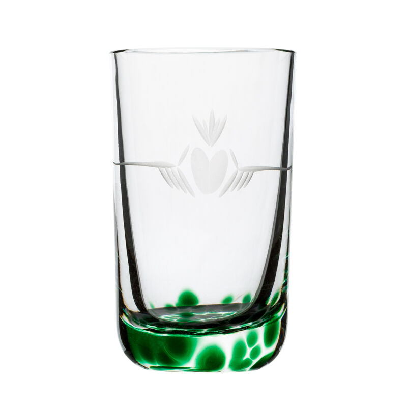 HandEtched Irish Claddagh Shot Glass